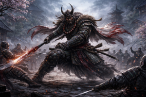 Benkei Battle Combat Fight Halberd Armor Warrior